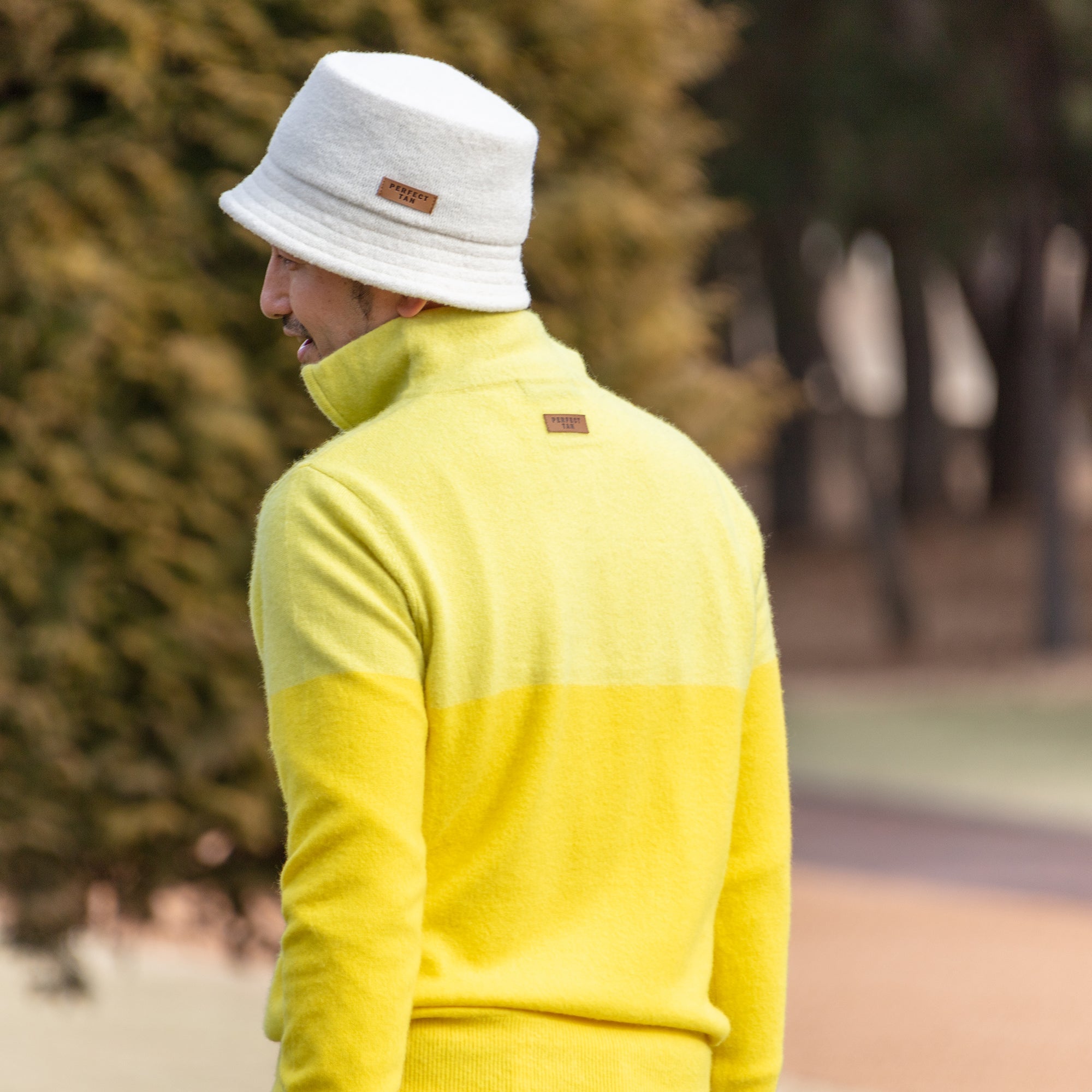 PERFECT TAN｜《SALE》カシミヤハーフジッププルオーバー〈MENS〉