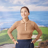 PERFECT TAN｜《SALE》ランダムリブポロ衿プルオーバー〈WOMENS〉