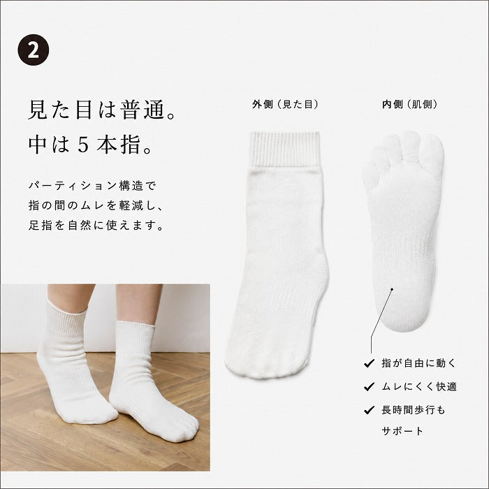 ami amie : 和紙パーティションソックス(22～26cm)/socks_02 | SAWADA