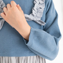 【SALE 30%OFF】ami amie : リボン付き切替ワンピース/213019