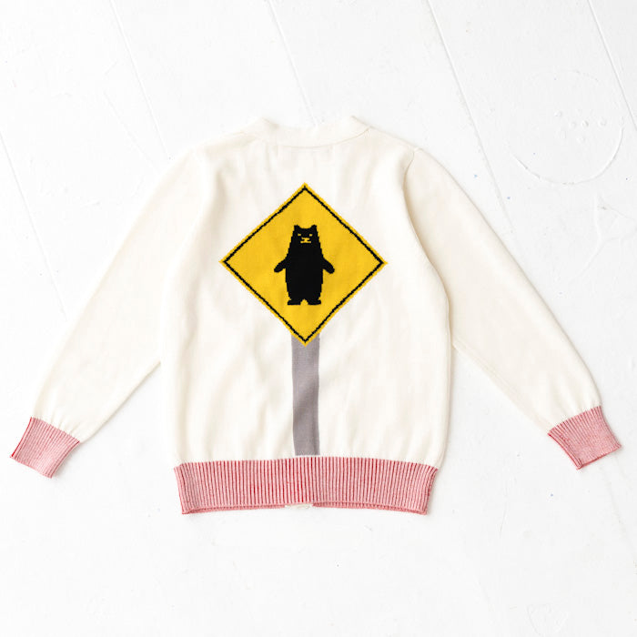 【SALE 30%OFF】ami amie : しろくま標識カーディガン/221002