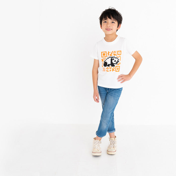 【SALE 30%OFF】ami amie : QRパンダ和紙Tシャツ/221012