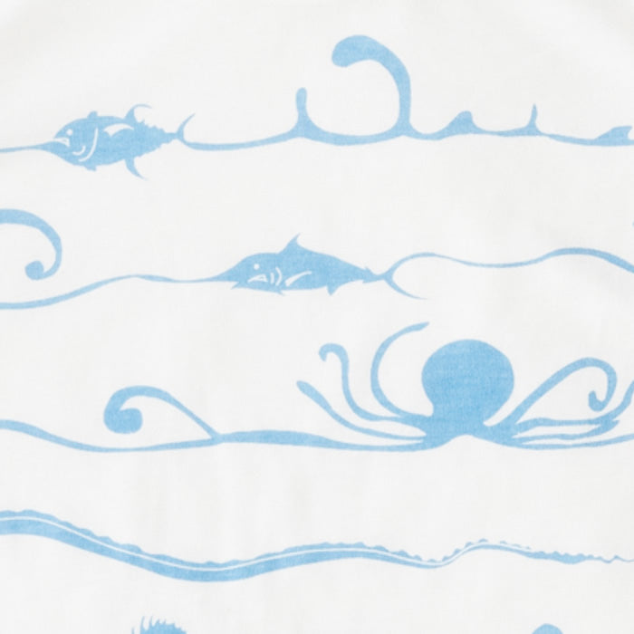 【SALE 30%OFF】ami amie :深海魚ボーダー和紙Tシャツ/221015