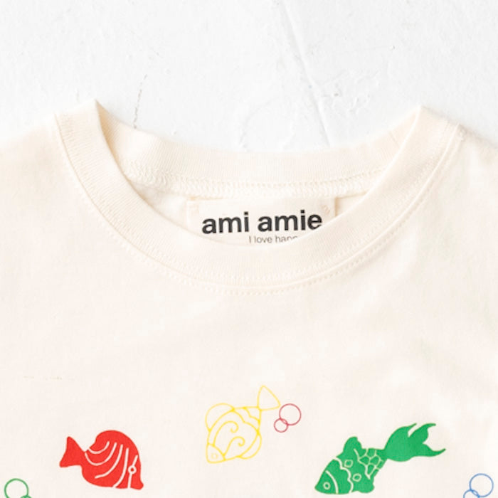 【BIG SALE 30%OFF】ami amie :アンダーザシーTシャツ/221019