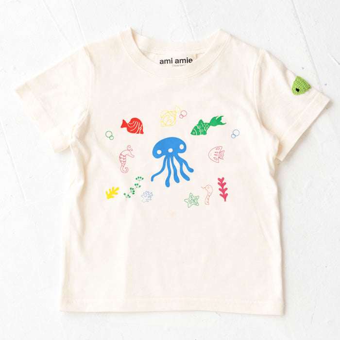 【BIG SALE 30%OFF】ami amie :アンダーザシーTシャツ/221019