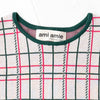 【SALE 30%OFF】ami amie: チェック柄ニットワンピース/221030