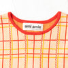 【SALE 30%OFF】ami amie: チェック柄ニットワンピース/221030