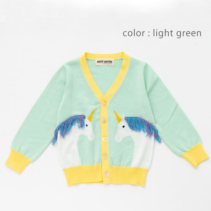 【SALE 30%OFF】ami amie : ユニコーンカーディガン/223003
