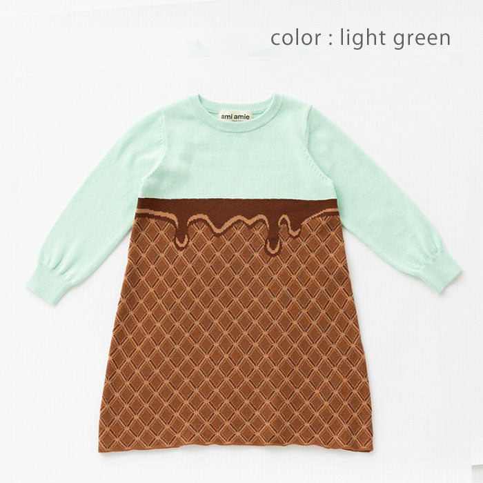 【SALE 30%OFF】ami amie : チョコレートワンピース/223022