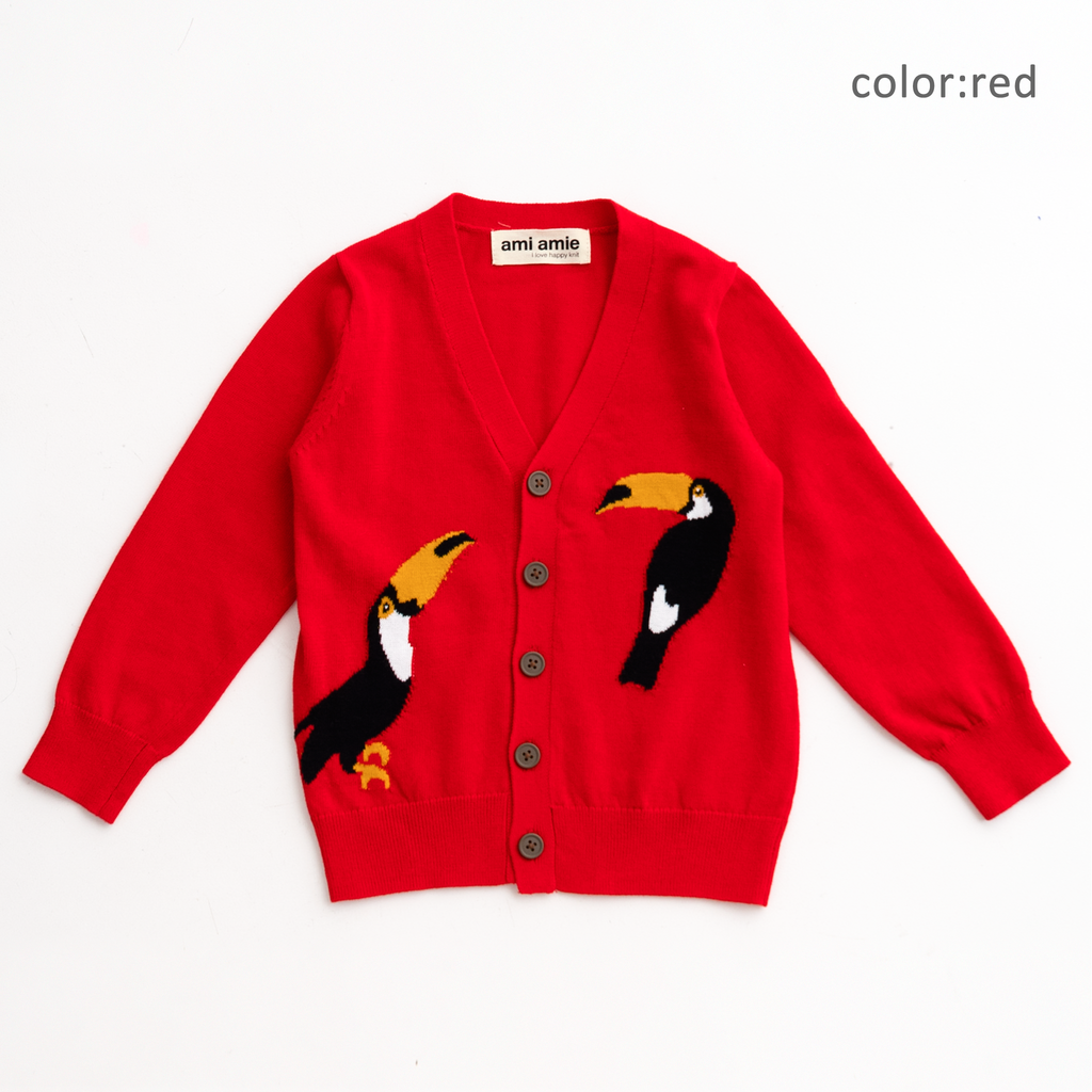 【SALE 30%OFF】ami amie : オオハシカーディガン/231002