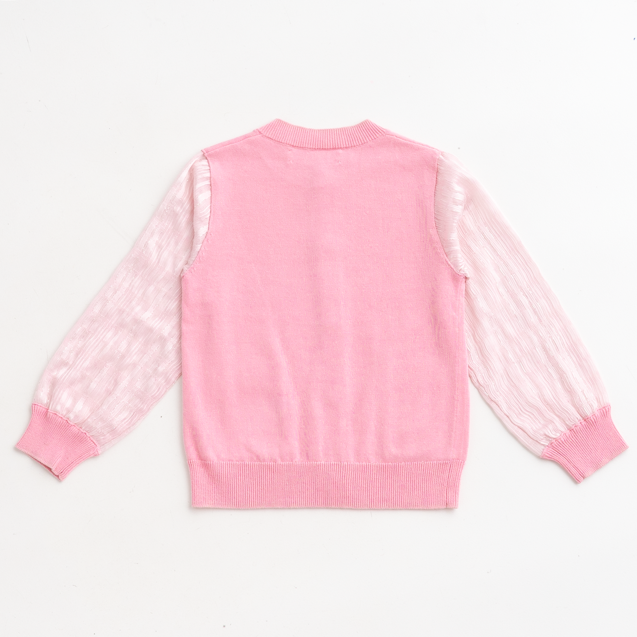【SALE 30%OFF】ami amie : シフォン袖カーディガン/231004