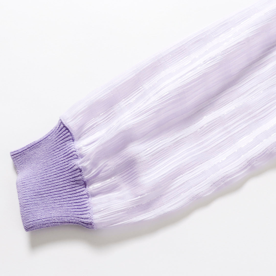 【SALE 30%OFF】ami amie : シフォン袖カーディガン/231004