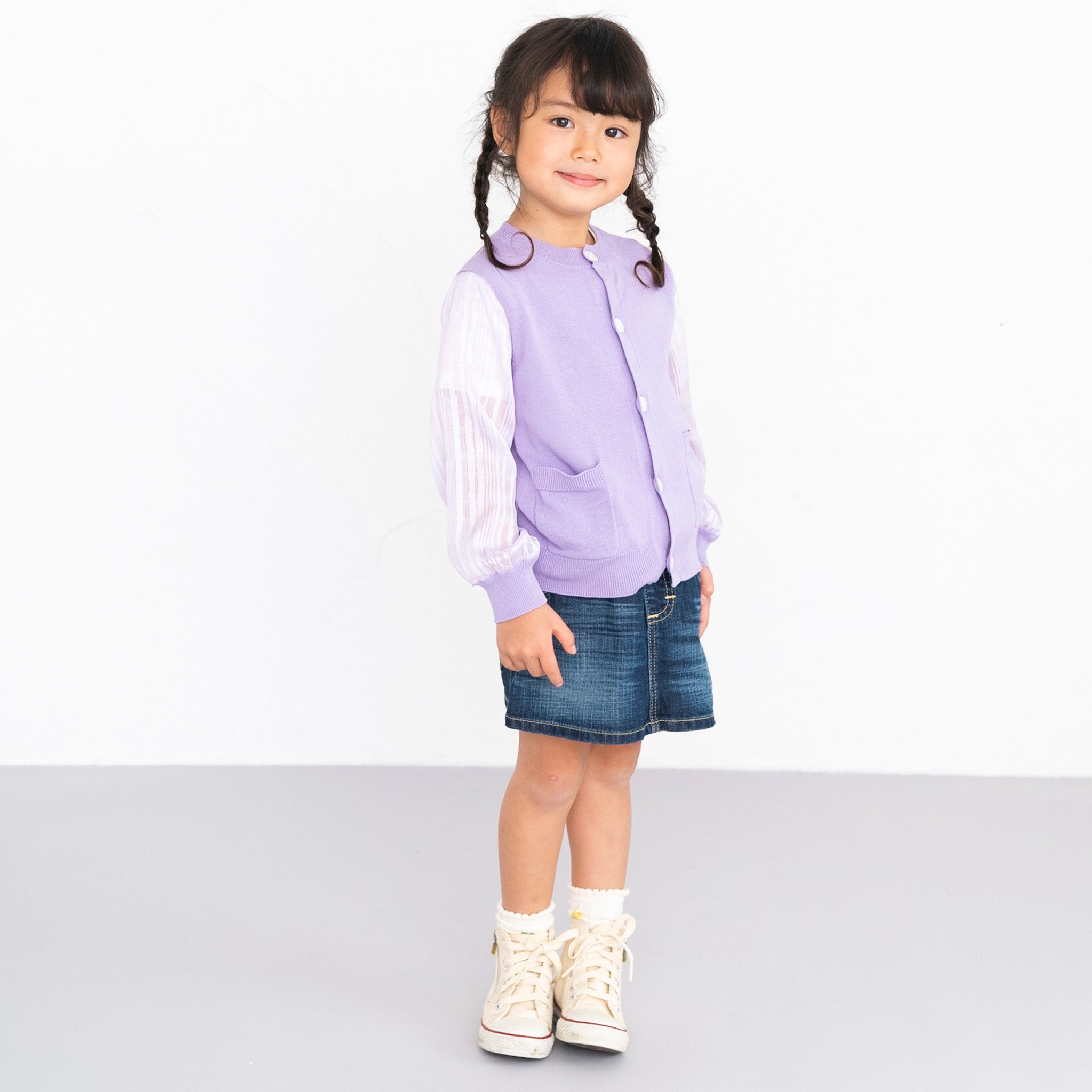 パープル : 身長105cm 着用100cm