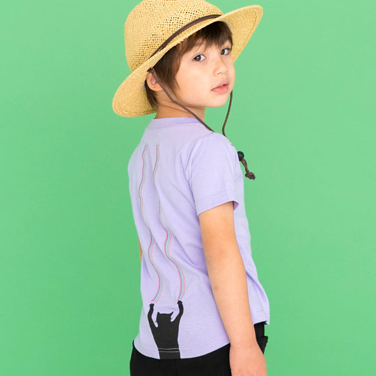 【SALE 30%OFF】ami amie : ネコスクラッチ刺繍Tシャツ/231015