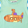 【SALE 30%OFF】ami amie : ニット袖潜水艦Tシャツ/231018