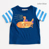 【SALE 30%OFF】ami amie : ニット袖潜水艦Tシャツ/231018