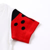 【SALE 30%OFF】ami amie : てんとう虫ニット袖Tシャツ/231020