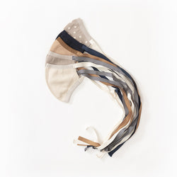 NETENE.：《SALE》Washi Knit Ribbon Mask 和紙ニットリボンマスク(抗菌マスクケース付き)