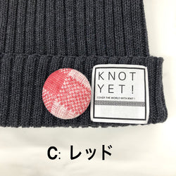 KNOT YET!:ニットキャップ（デニム/チャコールグレー）/BN-R-CG03（NEW!!）