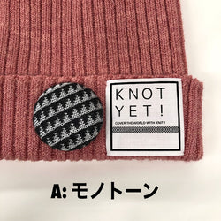 KNOT YET!:ニットキャップ（サーモンピンク）/BN-S-SP08（NEW!!）