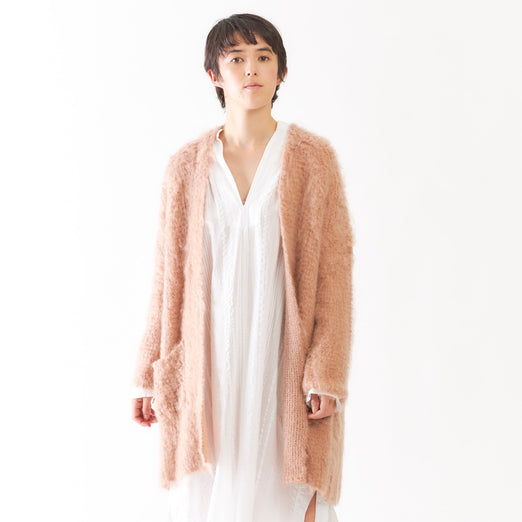 ZERO FLOOR:モヘヤ混ソフトタッチカーディガン/RIT-08