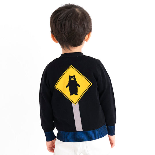 【SALE 30%OFF】ami amie : しろくま標識カーディガン/221002