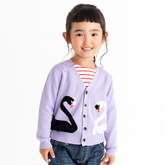 【SALE 30%OFF】ami amie : 白鳥カーディガン/221003