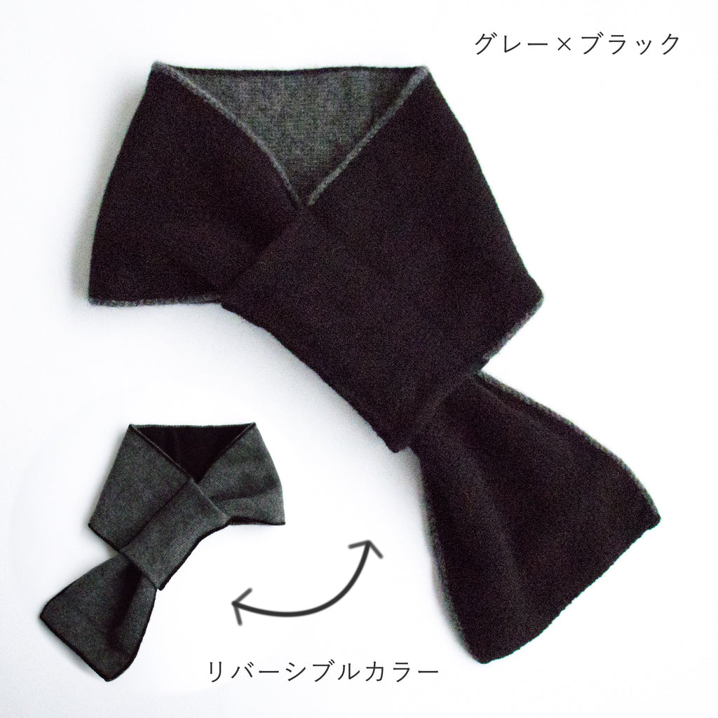 ami amie : カシミヤ100%コンパクトマフラー/knit_muffler