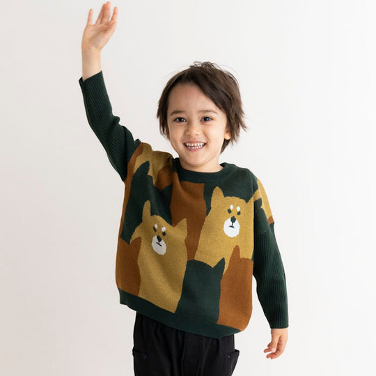 【SALE 30%OFF】ami amie : 豆柴いっぱいプルオーバー/223015