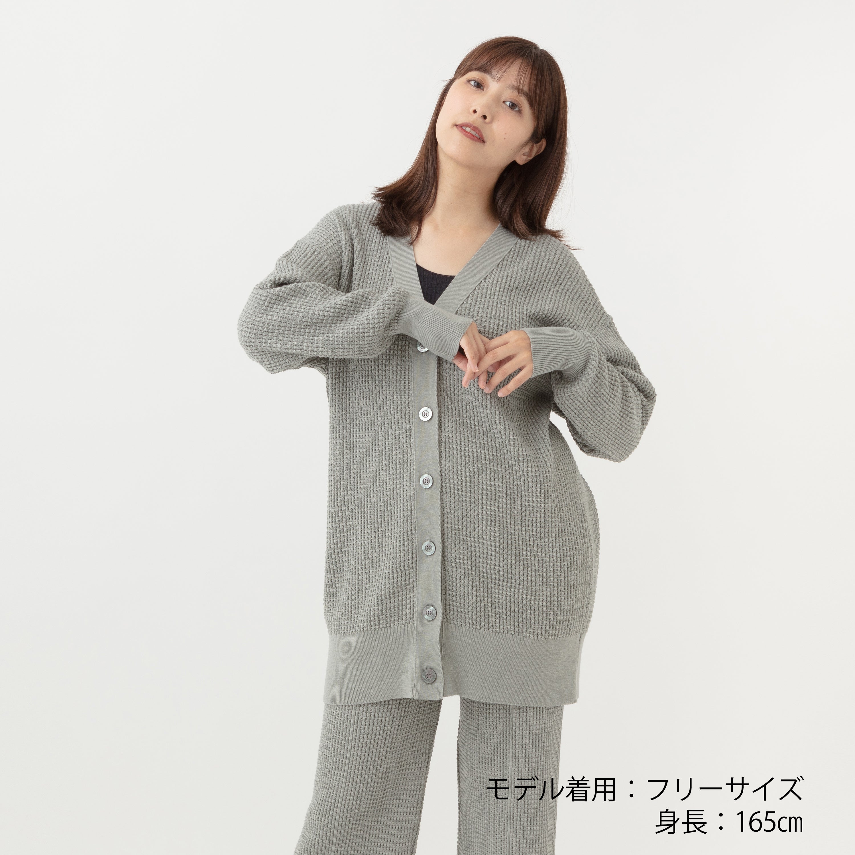 NETENE.：Puffy Knit Cardigan パフィーニットカーディガン