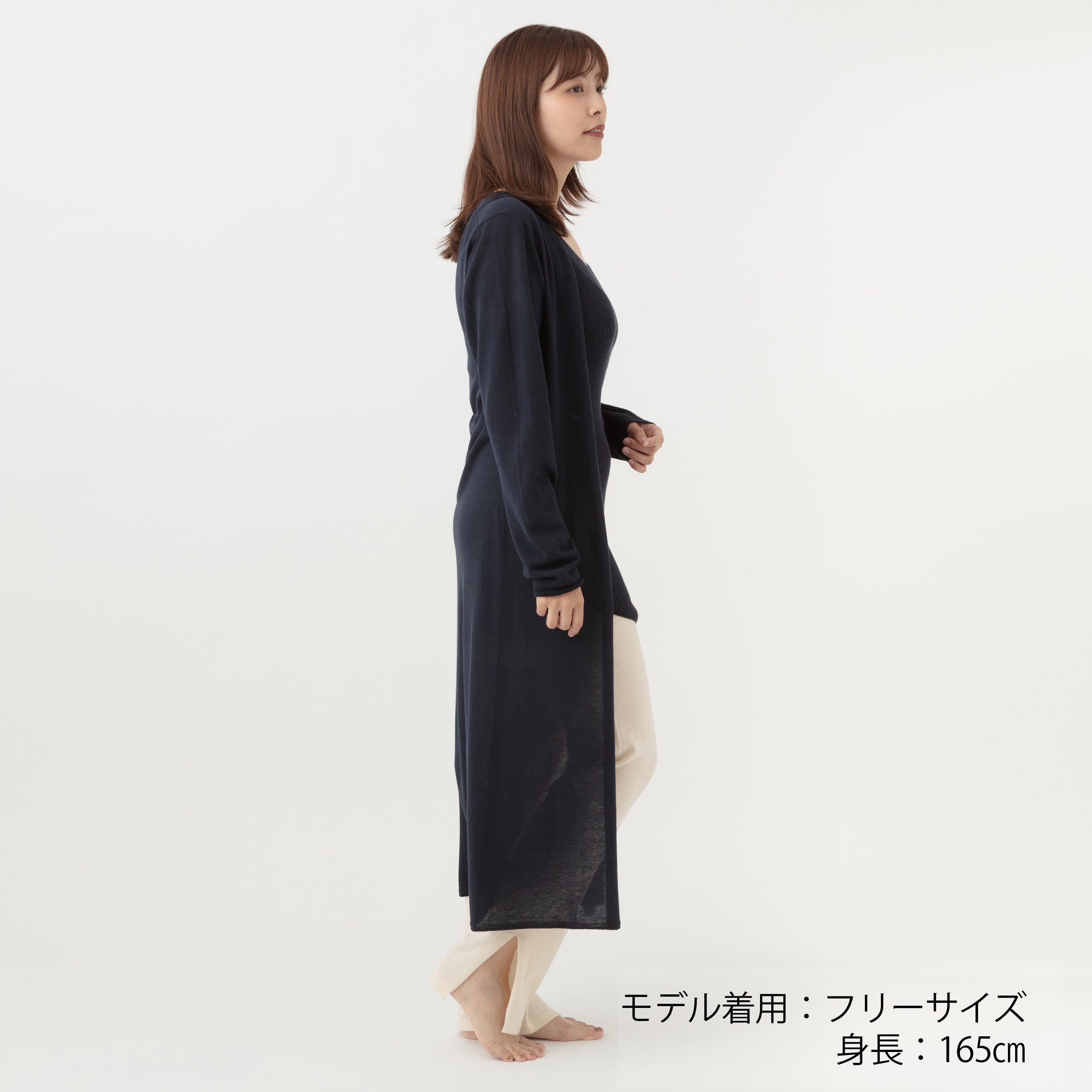 NETENE.：《SALE》Knit Long Cardigan ニットロングカーディガン