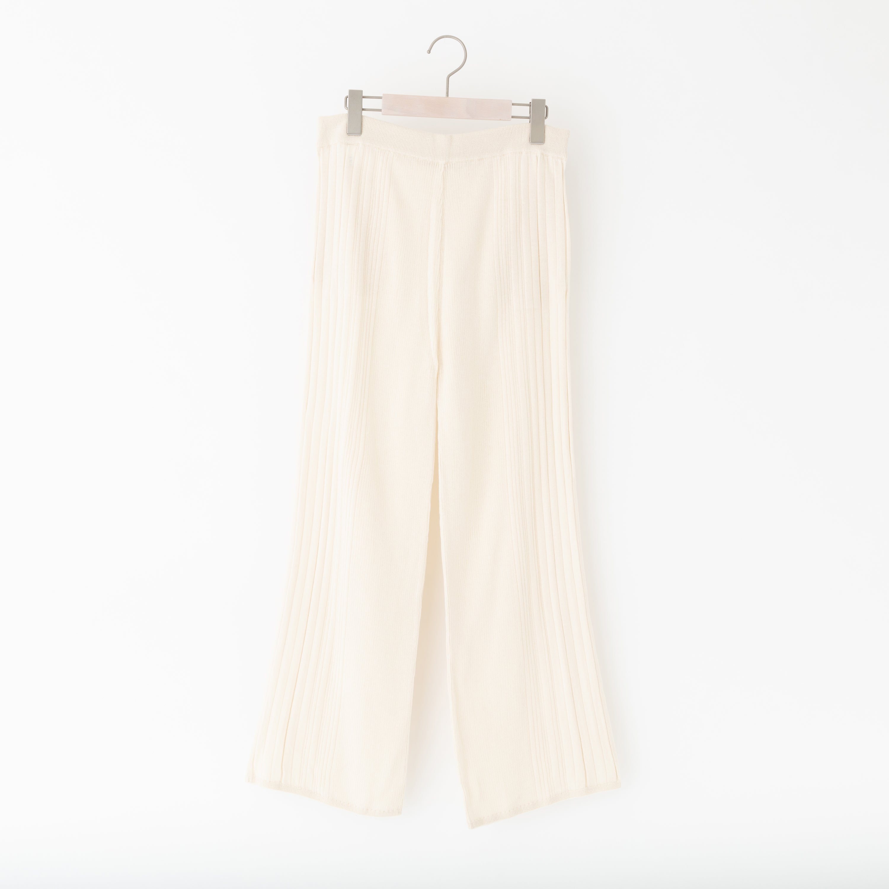 NETENE.：Fika Random Rib Knit pants フィーカ ランダムリブニットパンツ