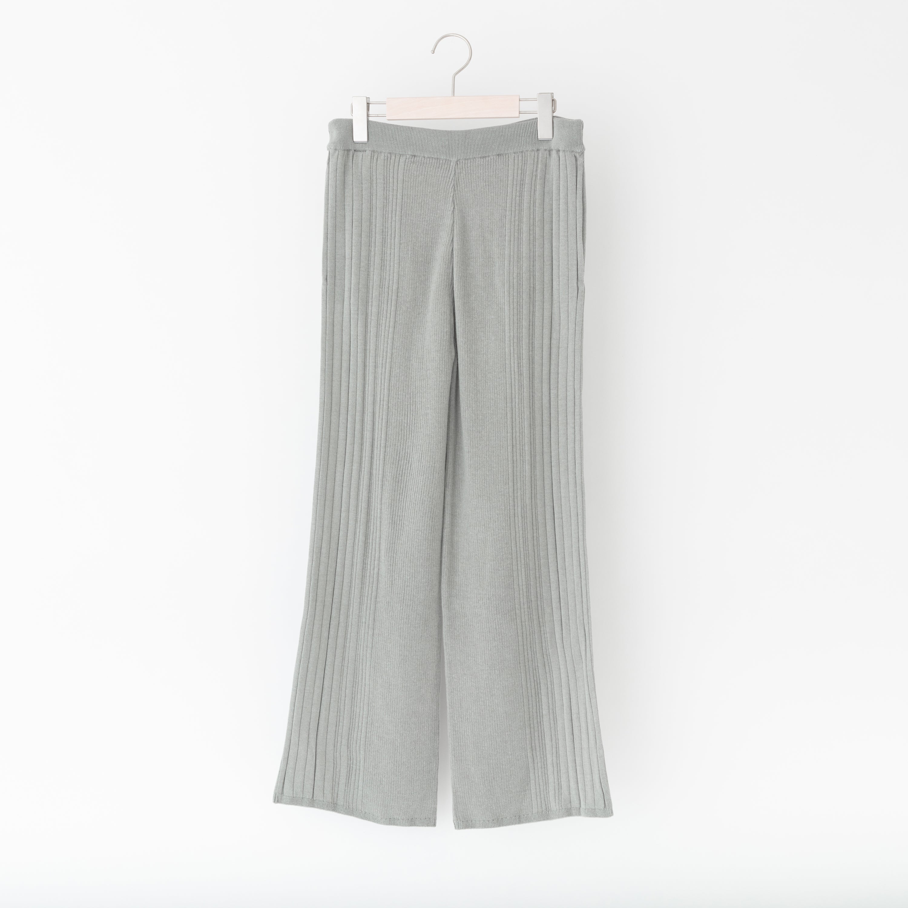 NETENE.：Fika Random Rib Knit pants フィーカ ランダムリブニットパンツ