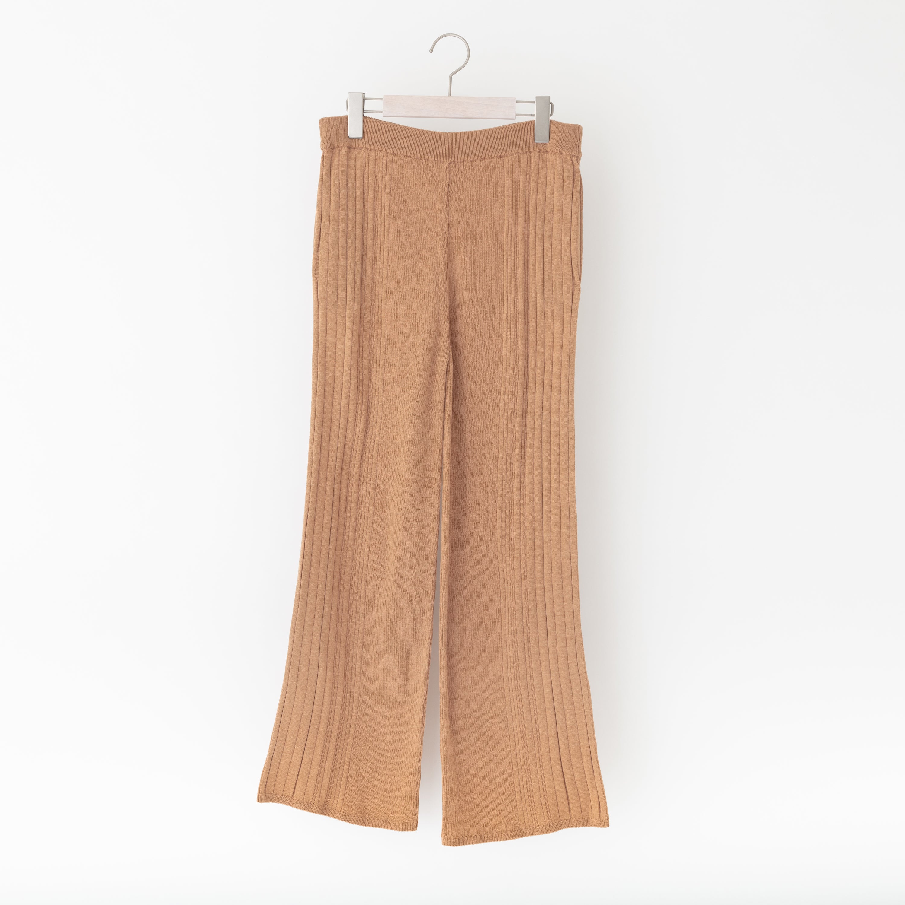 NETENE.：Fika Random Rib Knit pants フィーカ ランダムリブニットパンツ