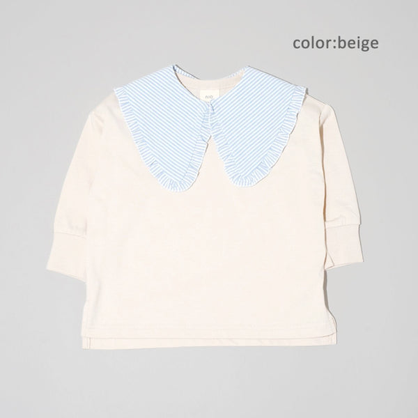 【SALE 30%OFF】ami amie-SELECT- : セーラー衿付きTシャツ/p12023-31