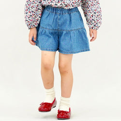 【SALE 30%OFF】ami amie-SELECT- : デニムギャザーキュロット/p33064-31
