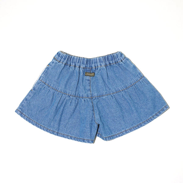 【SALE 30%OFF】ami amie-SELECT- : デニムギャザーキュロット/p33064-31